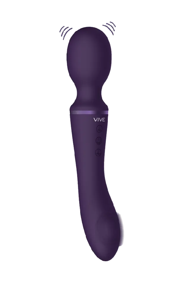 Vibrators Shots Toys Shots Toys VIVE Enora Dual Ended Wand Vibrator Massager Purple Vibrators Shots Toys Shots Toys VIVE Enora Dual Ended Wand Vibrator Massager Purple