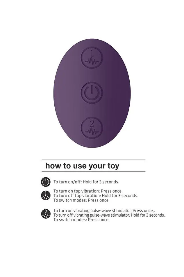 Vibrators Shots Toys Shots Toys VIVE Enora Dual Ended Wand Vibrator Massager Purple