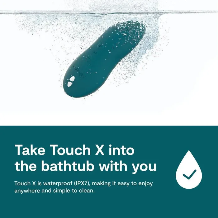 Vibrators WeVibe Touch X Aqua Velvet Bullet Vibrator WeVibe