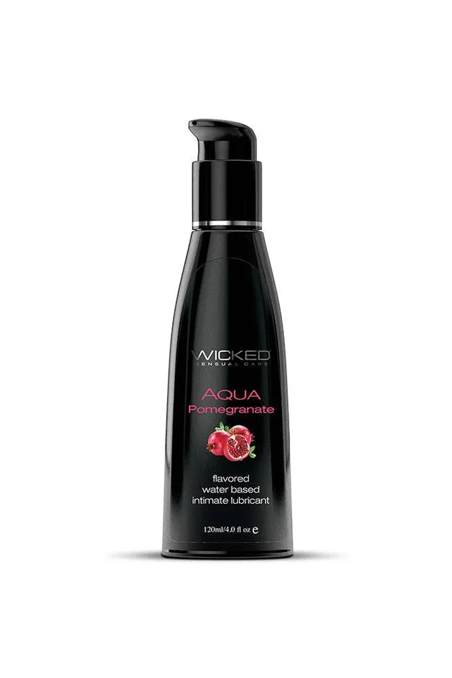 Wicked Sensual Care Lubricants Wicked Sensual Care Aqua Flavored Lubricant Pomegranate 4oz Wicked Sensual Care Lubricants Wicked Sensual Care Aqua Flavored Lubricant Pomegranate 4oz