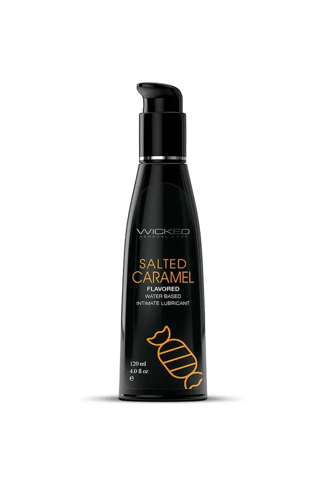 Wicked Sensual Care Lubricants Wicked Sensual Care Aqua Flavored Lubricant Salted Caramel 4oz Wicked Sensual Care Lubricants Wicked Sensual Care Aqua Flavored Lubricant Salted Caramel 4oz