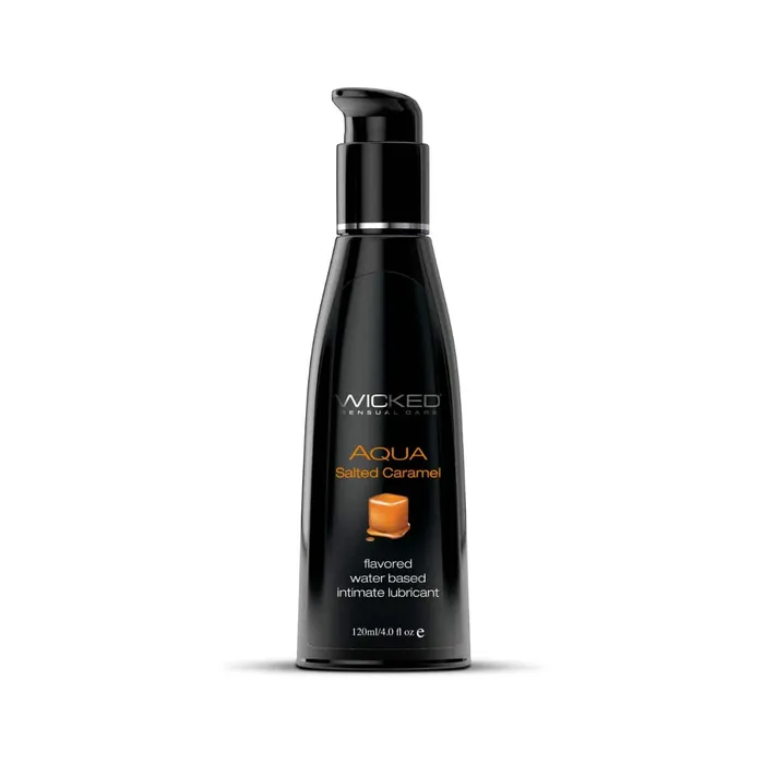 Wicked Sensual Care Lubricants Wicked Sensual Care Aqua Flavored Lubricant Salted Caramel 4oz