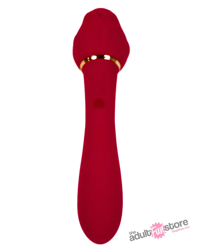XGen Vibrators XGen Secret Kisses Rosegasm Twosome Dual Ended Vibrator Red