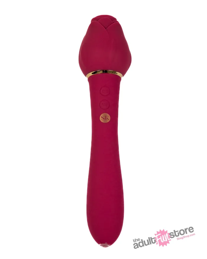 XGen Vibrators XGen Secret Kisses Rosegasm Twosome Dual Ended Vibrator Red