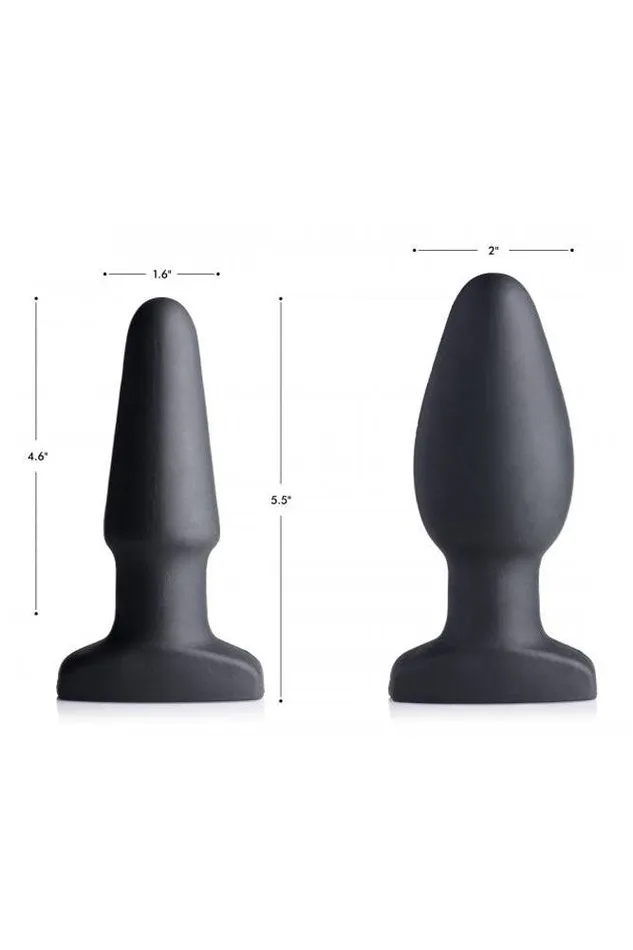XR Brands Anal XR Brands Swell 10X Inflatable Vibrating Plug Remote Black