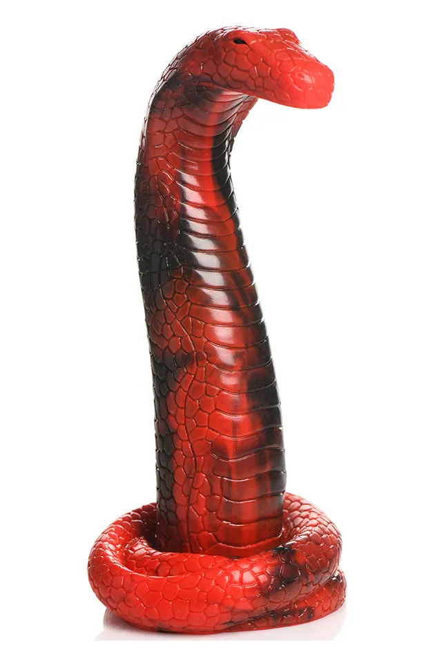 XR Brands Creature Cocks King Cobra Silicone Dildo Red XR Brands Dildos