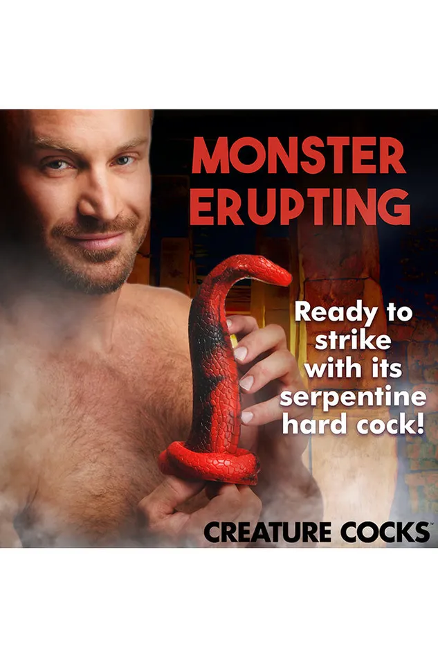 XR Brands Creature Cocks King Cobra Silicone Dildo Red XR Brands Dildos