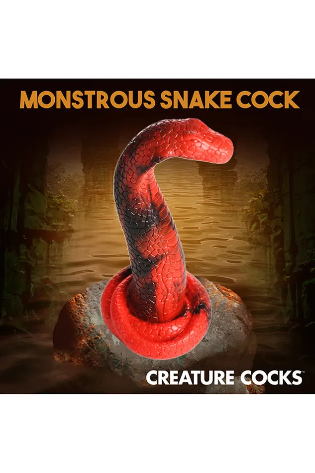 XR Brands Creature Cocks King Cobra Silicone Dildo Red XR Brands Dildos