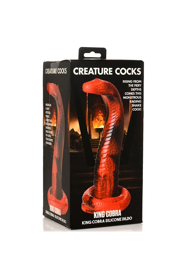 XR Brands Creature Cocks King Cobra Silicone Dildo Red XR Brands Dildos