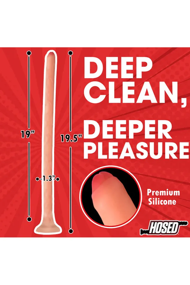 XR Brands Female Sex Toys XR Brands Hosed 19 Slim Silicone Enema Hose