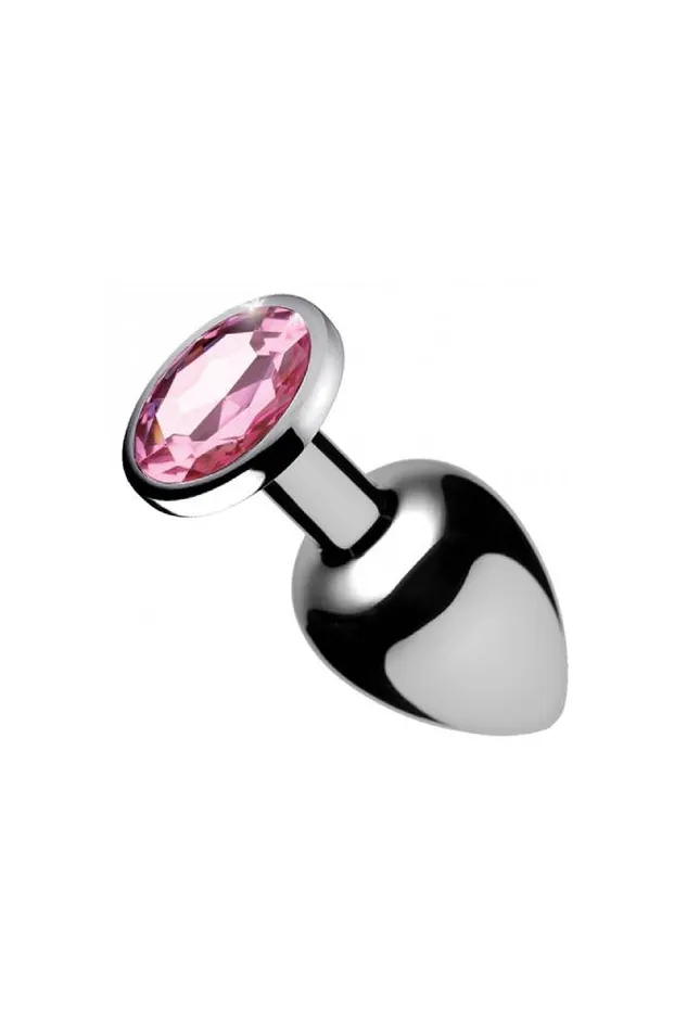 XR Brands Male Sex Toys XR Brands Booty Sparks Pink Gem Anal Plug Large