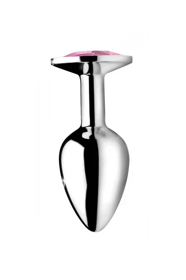XR Brands Male Sex Toys XR Brands Booty Sparks Pink Gem Anal Plug Large