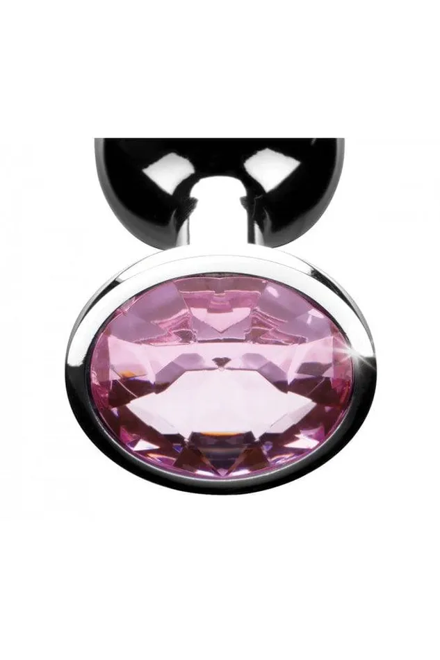 XR Brands Male Sex Toys XR Brands Booty Sparks Pink Gem Anal Plug Large