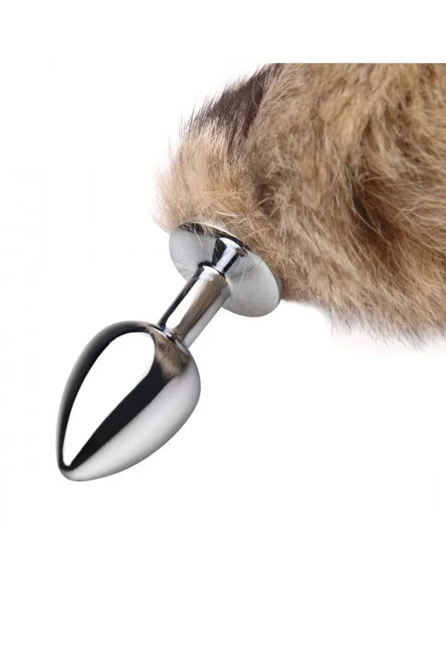 XR Brands Master Series Untamed XL Fox Tail Anal Plug XR Brands Male Sex Toys
