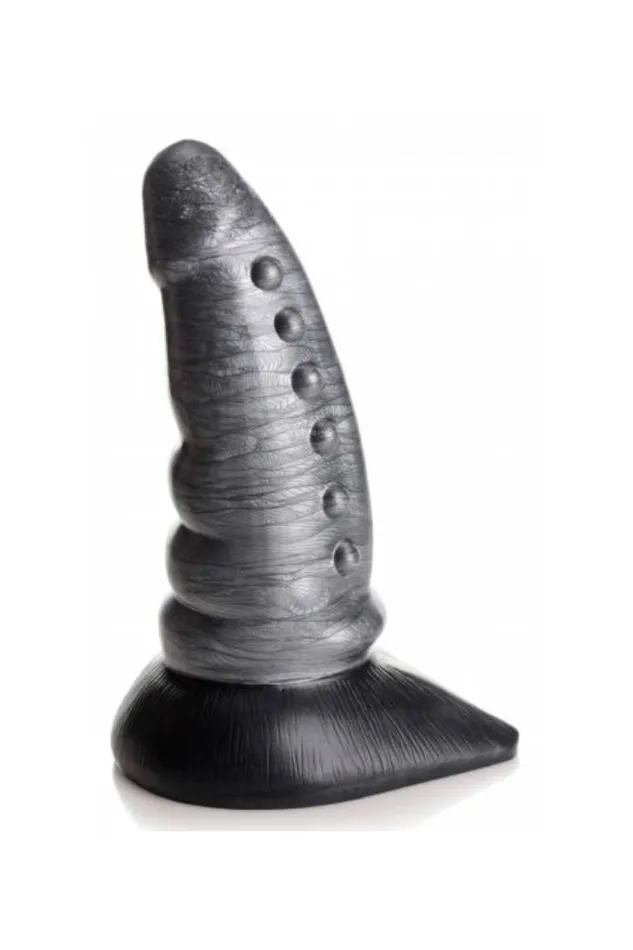 XR Brands XR Brands Creature Cocks Beastly Tapered Bumpy Silicone Dildo Silver Dildos XR Brands XR Brands Creature Cocks Beastly Tapered Bumpy Silicone Dildo Silver Dildos