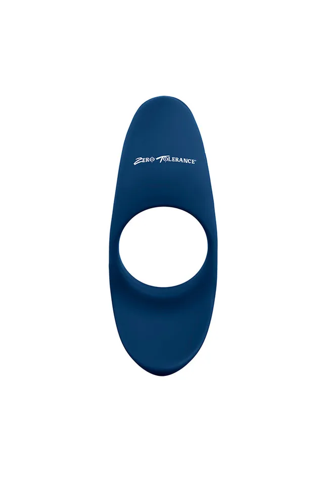Zero Tolerance Cup Em Vibrating Cock Ring Blue Zero Tolerance Male Sex Toys